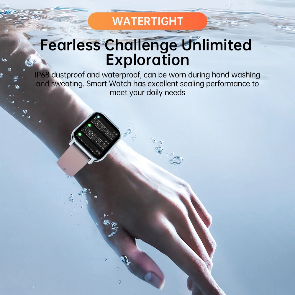 SKMEI Smart Watches 1.85 Inch Waterproof  Heart Rate Sports Smartwatch Men Women Outdoor Military Wristwatch App Exercise Tracks