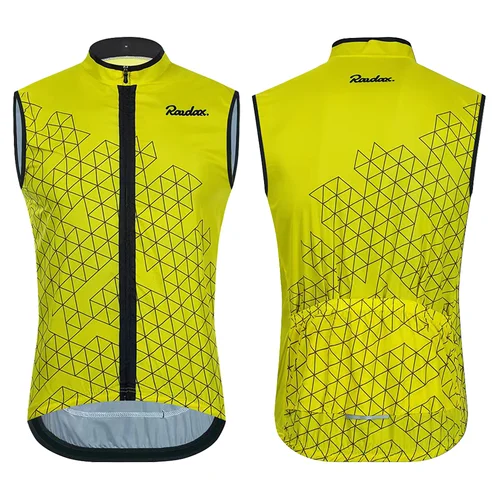 Raudax-Chaleco de Ciclismo sin mangas, camiseta reflectante para Ciclismo, ropa de Ciclismo a prueba de viento, chaleco para motocicleta