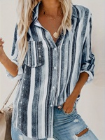 Women's plus size shirt summer chic elegant shirt casual women's fashionable shirt