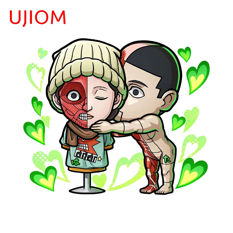 UJIOM Funny Popular Anime Characters Wall Stickers Interesting Refrigerator Bedroom Veneer Decal Vinyl Practical Home Decor