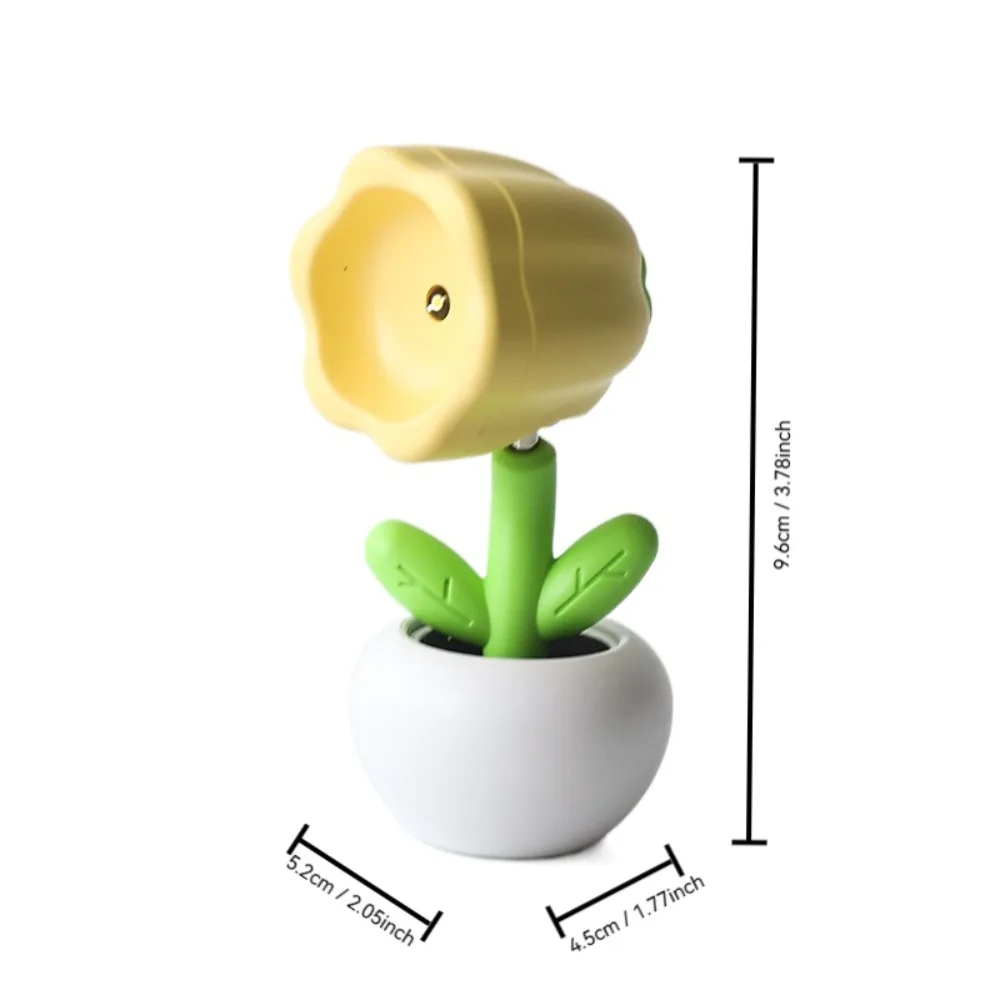 2024 Cute Mini LED Flower Night Light LED Colorful Desktop Ornament Birthday Gift Small Table Lamp