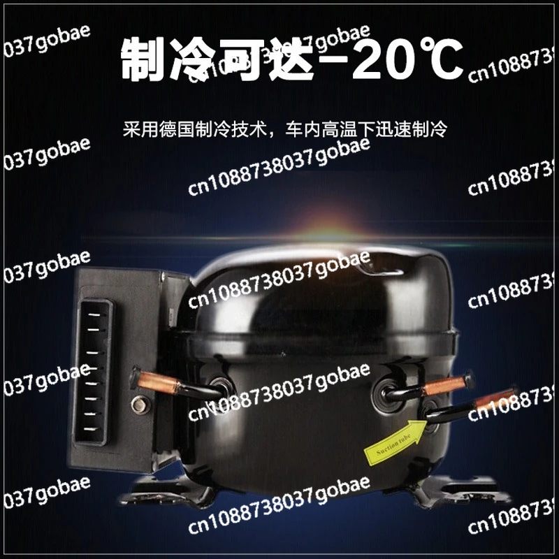 Car refrigerator cold 12v24v compressor small car home dual-purpose refrigeration refrigeration quick-freezing truck freezer