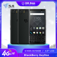 Original BlackBerry KeyOne 4G LTE Mobile Phone 4.5'' 3GB+32GB 4GB+64GB 12MP+8MP QWERTY Keyboard Octa-Core Android SmartPhone