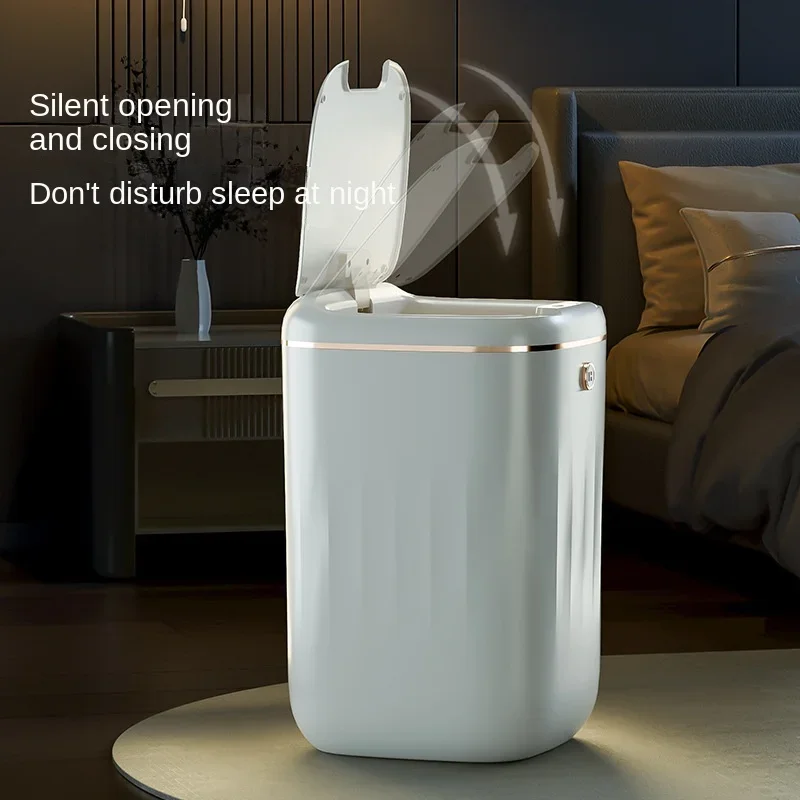 Smart Trash Can Automatic Induction Trash Can Kitchen Bathroom Trash Capacity 24/22/20L Motion Sensor Waste Bin Hygienic Garbage