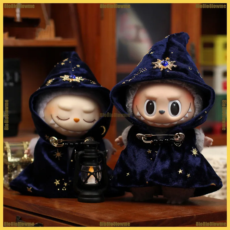 New Augur Labubu Clothes Cute Tarot Card Reader Cloak Set Mini Plush Doll Clothing Fashion Doll Accessories Gift
