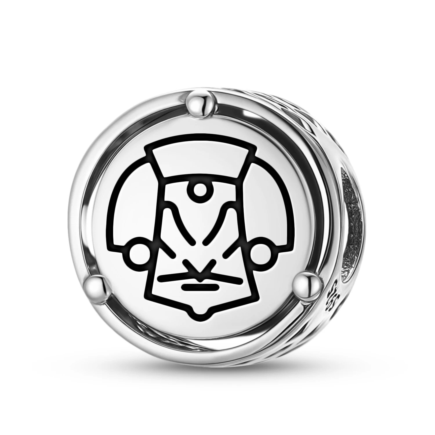 

Mayan Mayan mask 925 Sterling Silver Symbol Charm Fit Original Bracelet Diy Jewelry Accessories Family Bead
