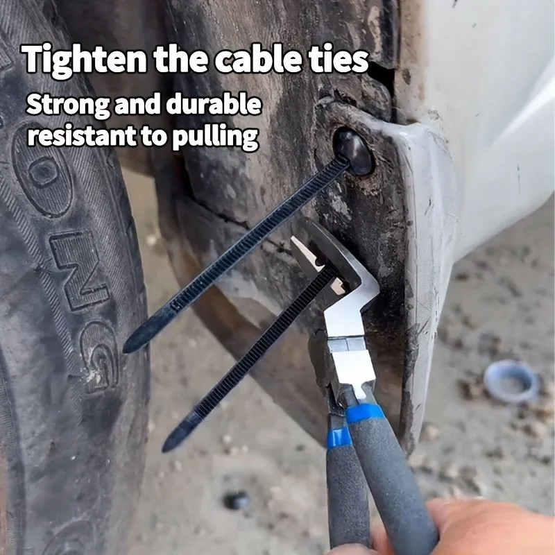 100pcs Integrated Fixed Head Cable Zip Ties, Heavy Duty One-Piece Nylon Self-Locking Wire Ties For Car Home Cable Arrangement
