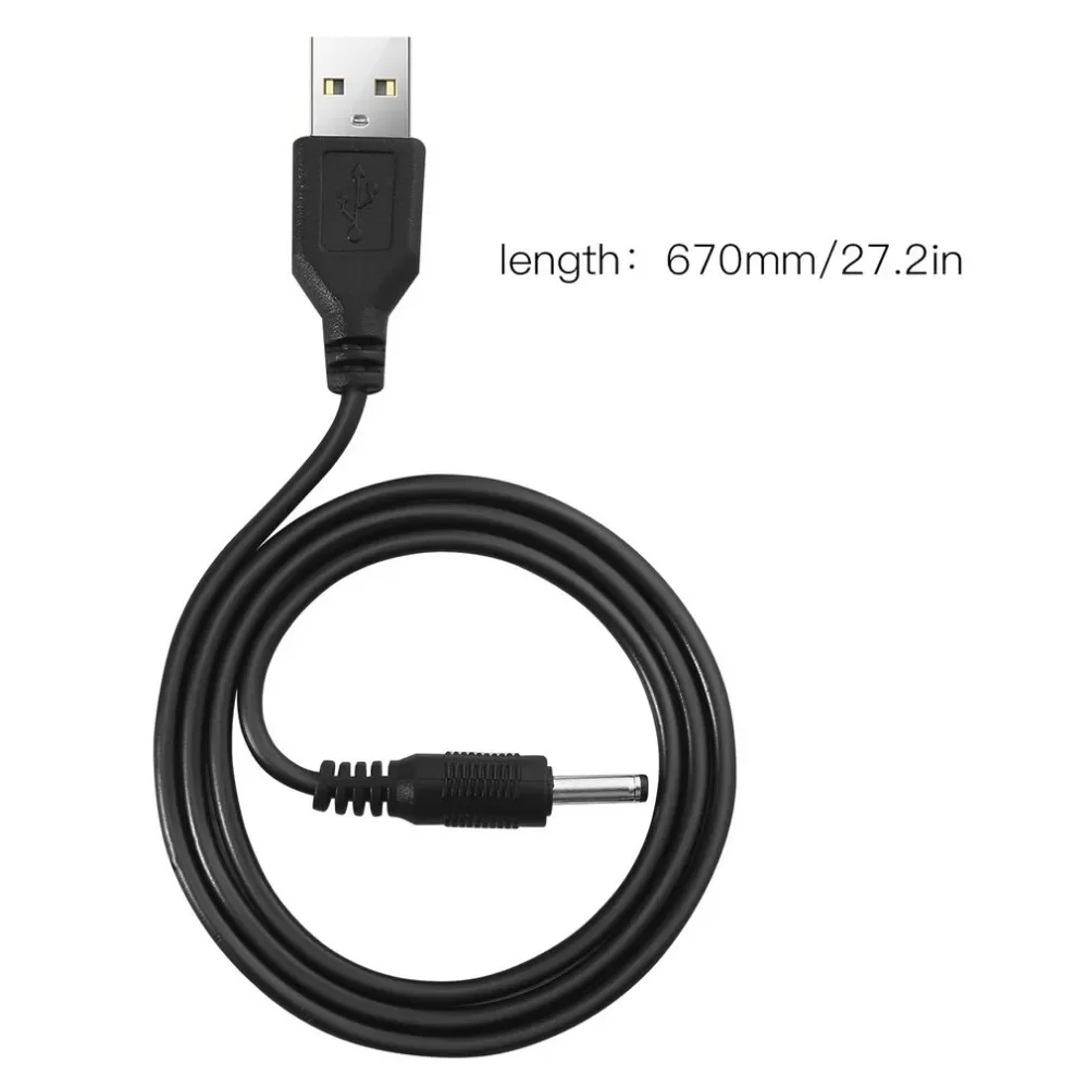 DC Power Cable USB 2.0 A TYPE MALE TO 3.5 mm DC Power Plug Stereo Electronics Device Barrel Quick Connector 5V Cable