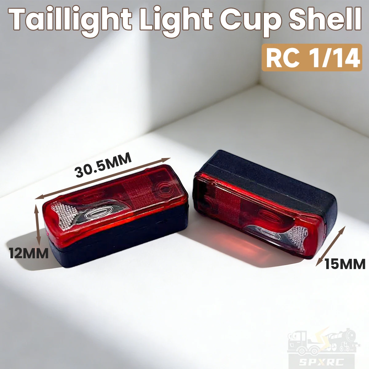 Taillight Light Cup General Purpose Light Piece For 1/14 Tamiya RC Mann Romote Contol Trailer Tipper Tractor Truck Parts