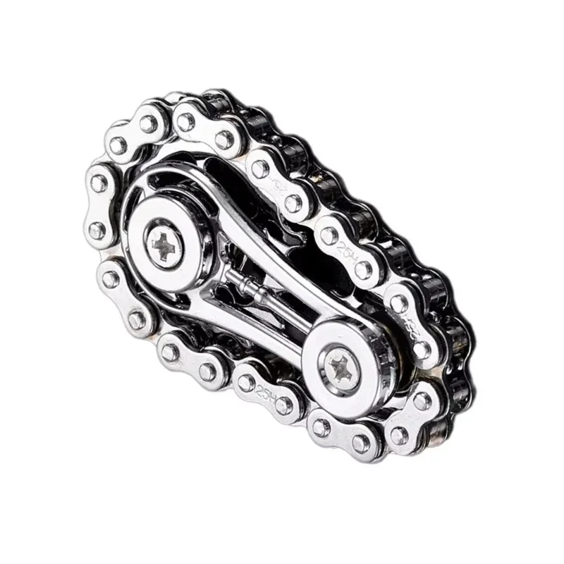 Tandwiel Vliegwiel Spinner Fidget Metalen Vingertop Gyro Antistress Angst Fietsketting Stress Angst ADHD Relief Fidgets Speelgoed