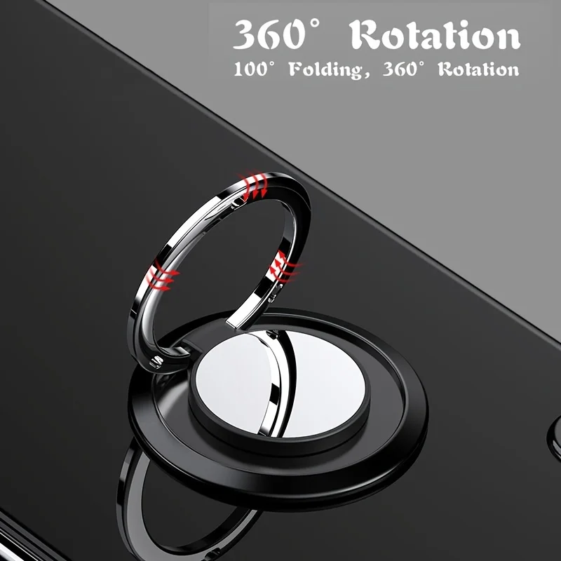 

360° Rotating Phone Ring Holder, Universal Finger Grip Stand for Car Desk, Strong Adhesive Kickstand for Anywhere