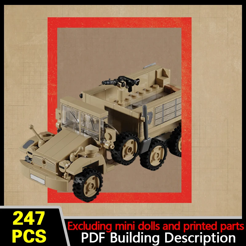 Kfz 70 Utility Truck Model MOC Building Bricks War Equipment Modular Technology Gifts Holiday Assemble Children Toys Suit