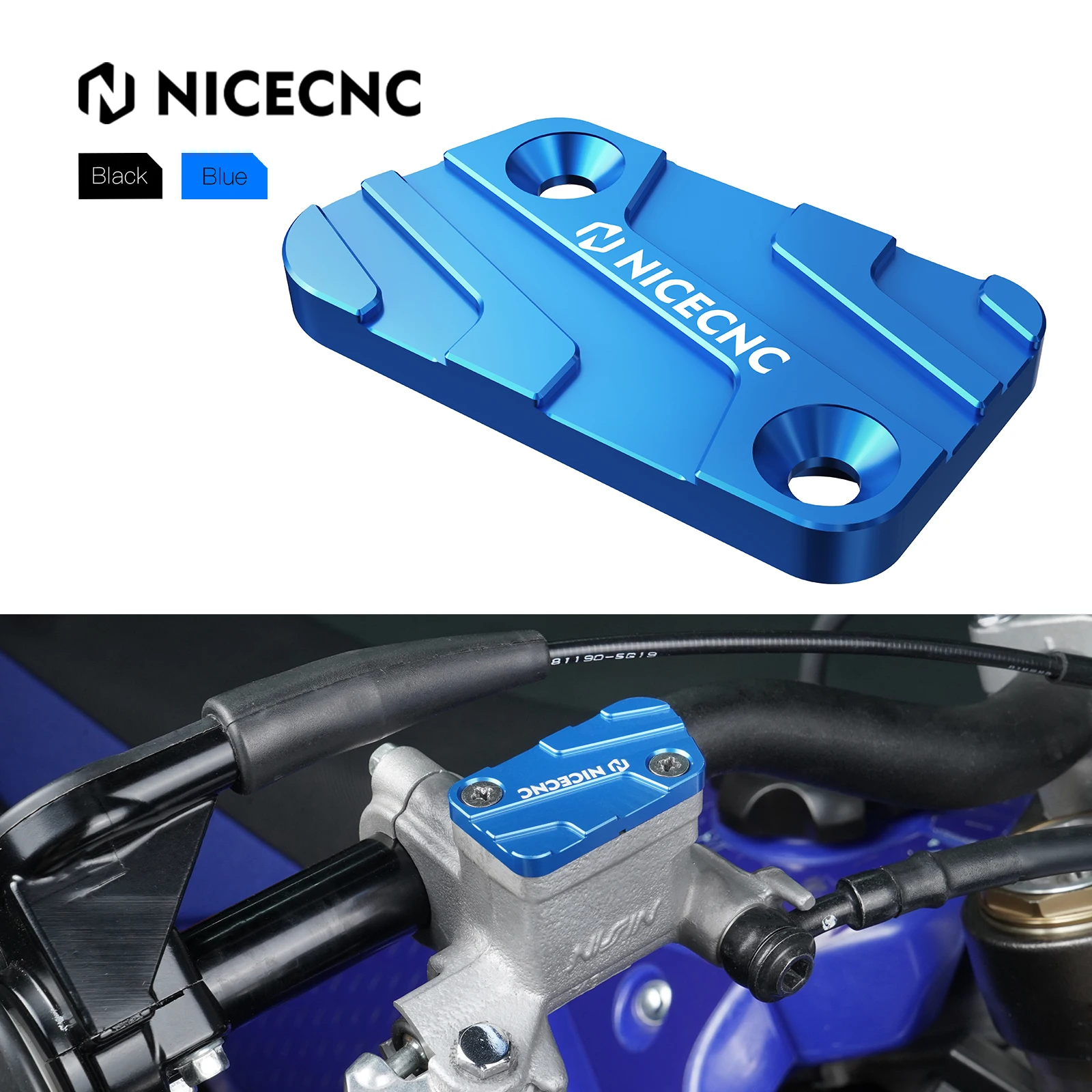 

NICECNC For Yamaha YZ125 2008-2024 YZ125X YZ250F YZ450F WR250F WR450F YZ 250 450 F X FX Front Brake Fluid Reservoir Cover Cap