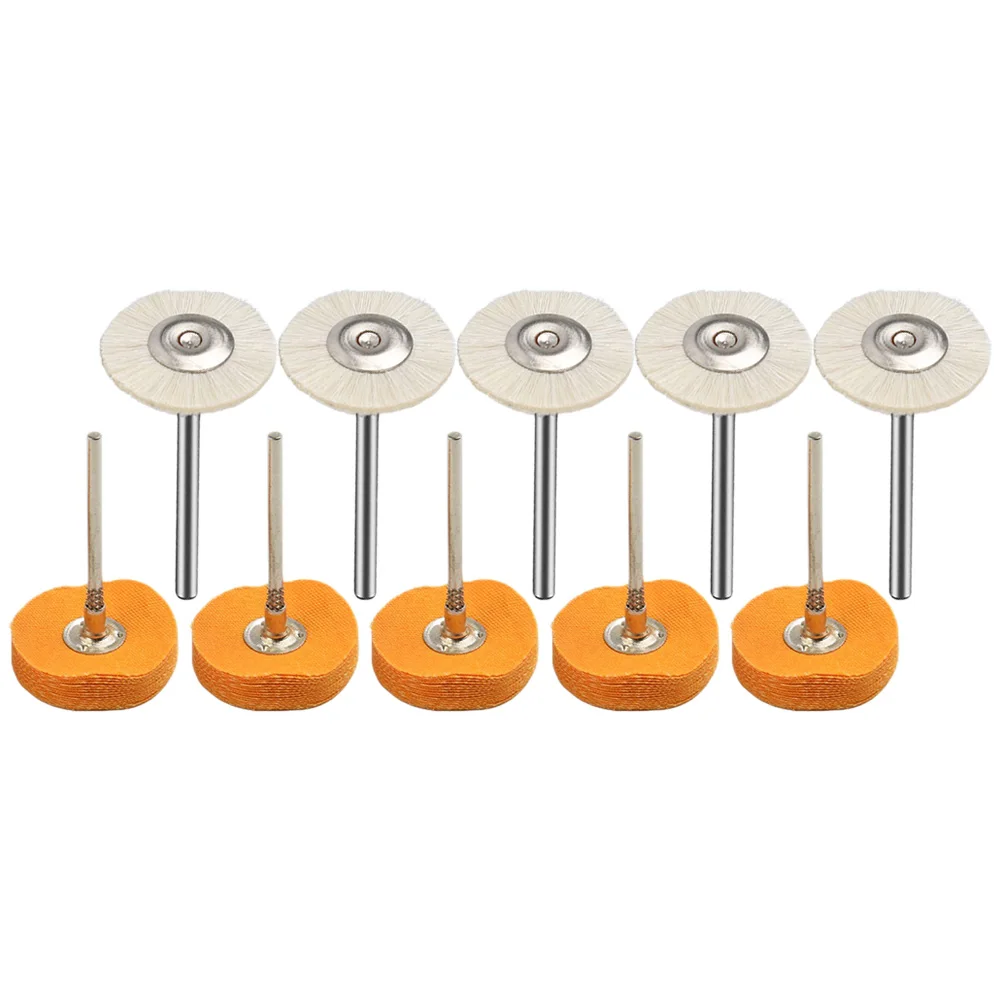 

10pcs/set 25mm Polishing Wheel Cloth Buffing Wheel Gold Silver Jewelry Mirror Polish Pad For Grinder Power Tool Accessories