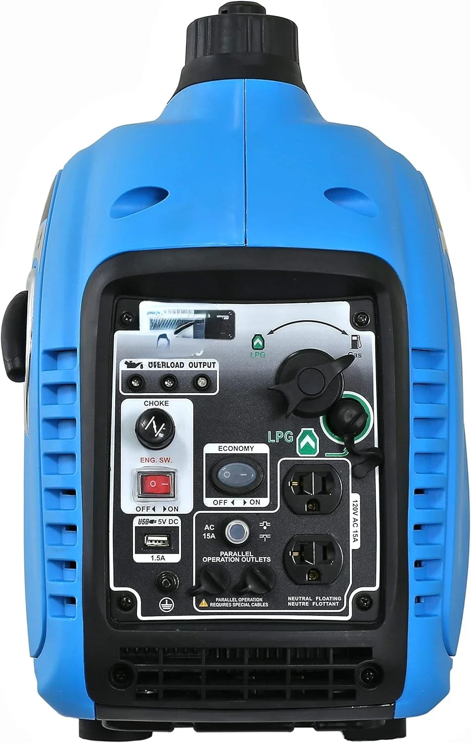 2,200W Portable Dual Fuel Quiet Inverter Generator with USB Outlet & Parallel Capability, CARB Compliant, PG2200BiS