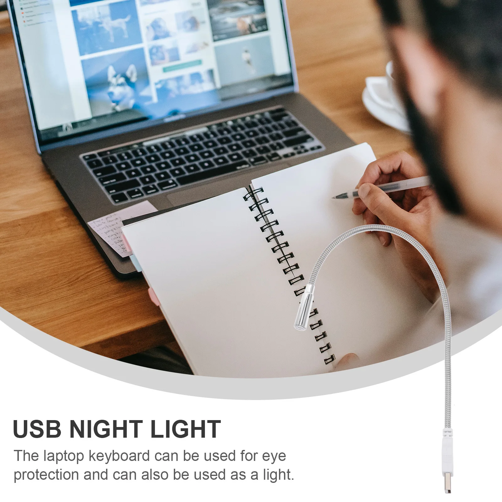 

4Pcs Keyboard Light USB Flexible Lamp for Laptop Night Use Office Bedroom Cafe Decor Atmosphere Lighting Portable Computer Light