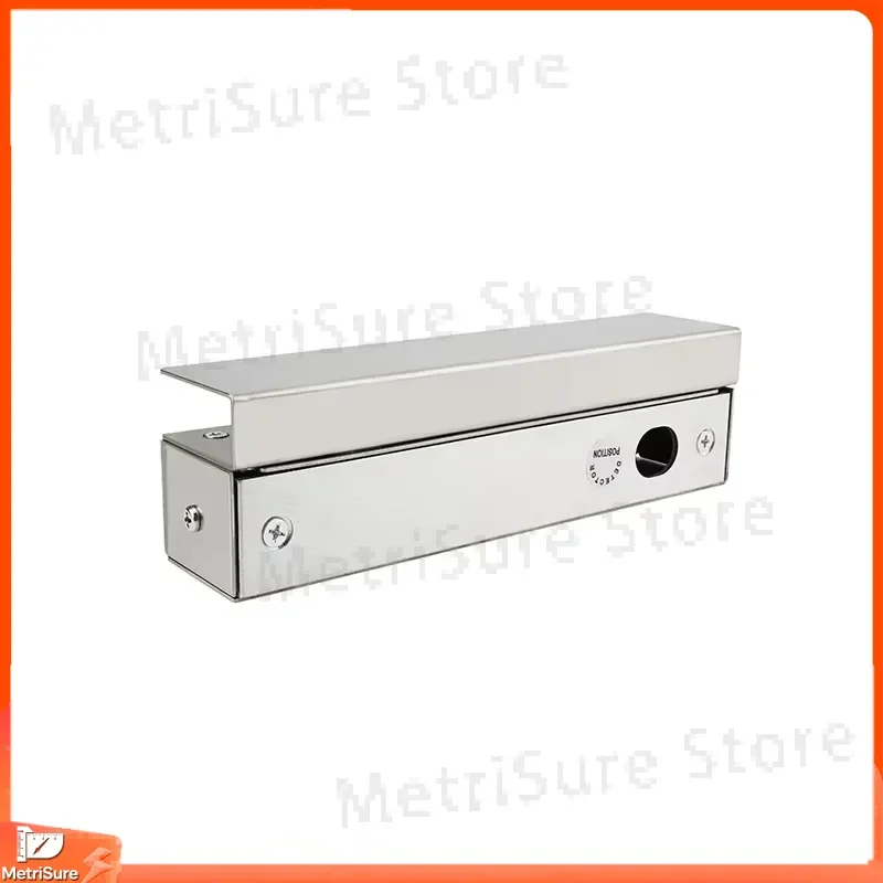 Bolt Lock for Glass Door Stainless Steel Clamp Bracket No Drilling Installation Strike Lock Access Control