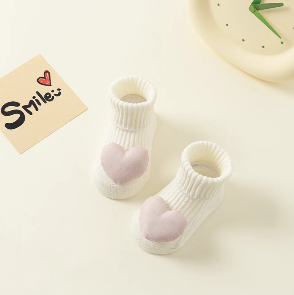 Baby Anti Slip Floor Socks, Infantil, Criança, Menina, Menino, Antiderrapante, Bonito, Desenhos animados, Quente, Inverno, Outono, Primavera