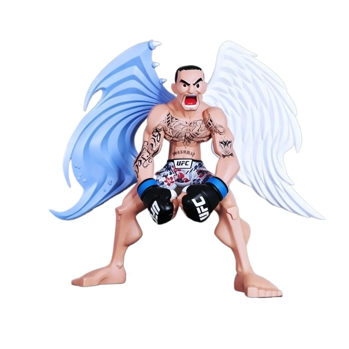 Figurine d'anime UFC Series Max Holloway 19 cm, style célébration de la victoire classique, modèle de collection, jouet décoratif, figurines, cadeaux de fêtes