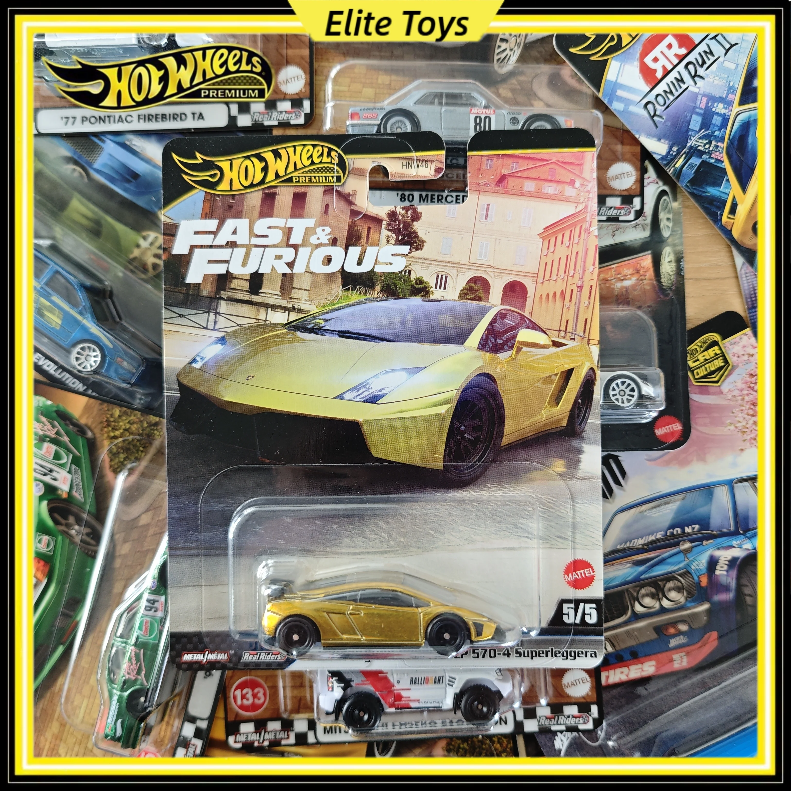 

Hot Wheels Premium Fast&Furious 1:64 Diecast Car Model Lamborghini Gallardo LP 570-4 Superleggera Alloy Vehicle Collectible Toy
