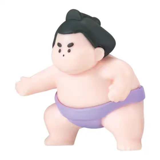 BANDAI Action Figures Model Sumo Wrestler Figurine Ornament Gashapon Official Genuine Ornament Collectable Toys