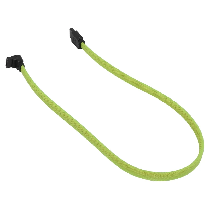 4 шт. 50 см SATA 3,0 III SATA3 7Pin кабель для передачи данных под прямым углом 6 Гбит/с SSD Кабели HDD жесткий диск кабель для передачи данных (зеленый)