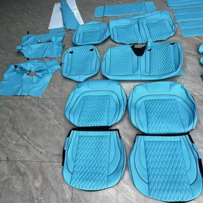 G Wagon Whole Car Seat Cover Kit Using Genuine Leather Cowhide Microfiber Leather for Benz G Class W463 W464 W465