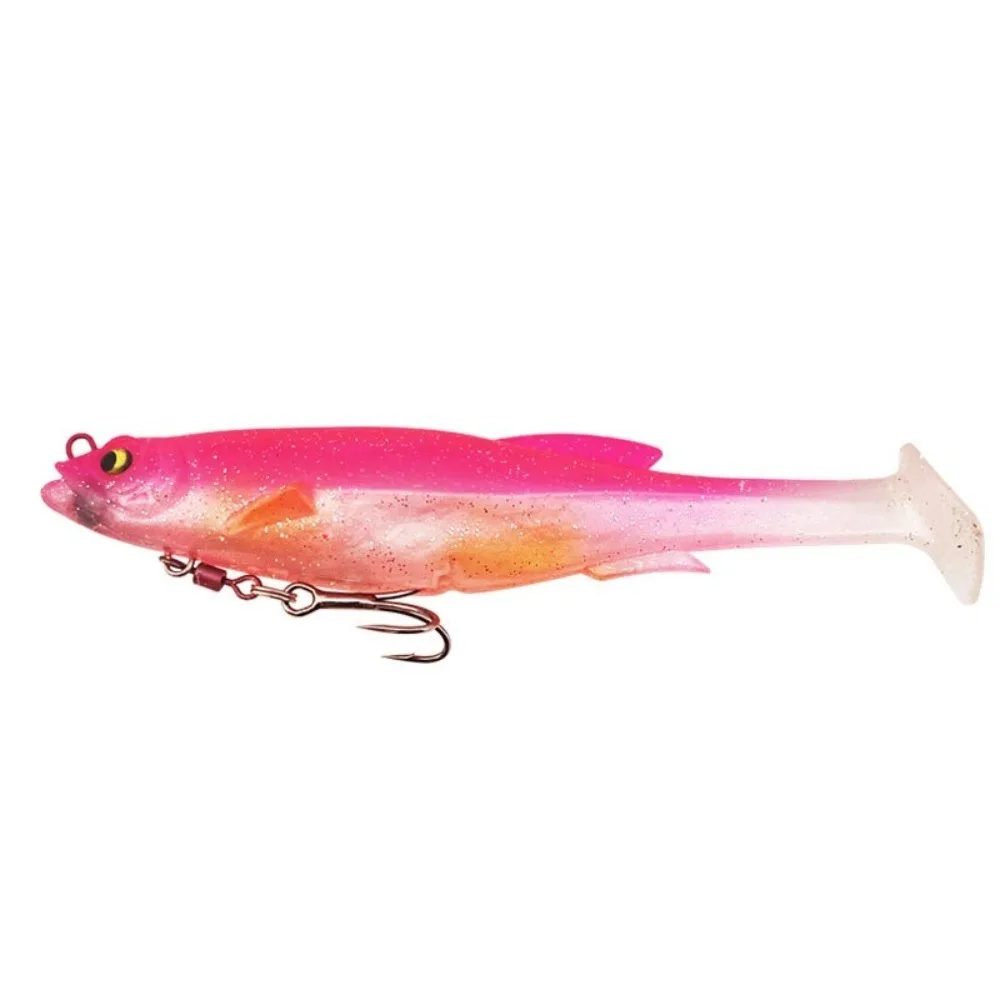 1PC 9cm/9g 12,5 cm/21g Zander Hecht Angeln Lockt Swimbait paddel Schwanz Realistische Weiche Kunststoff Köder Mit Salzwasser Süßwasser Haken