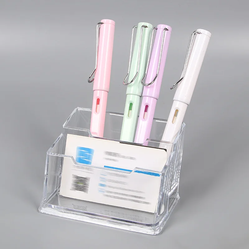 Acrylic Card Holder High-end Desktop Display Rack High-end Storage Box Transparent Transparent Business Card Case For Reception