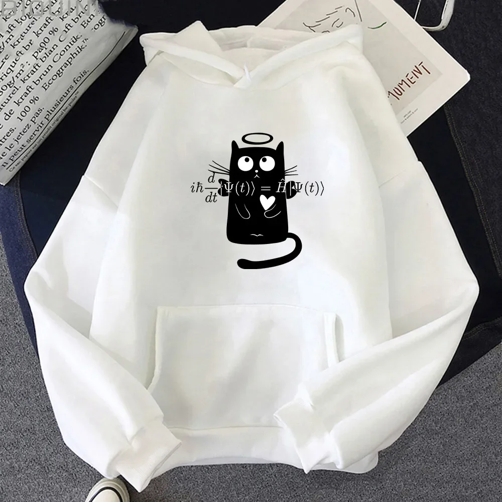 Schrodinger's Cat Quantum Mechanics Hoodies Fashion Winter Warm Men/Women Spring/Autumn Unisex Sweatshirts Aesthetic Clothing