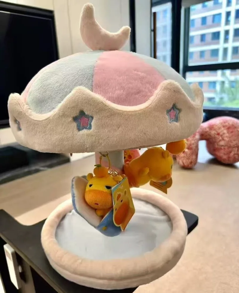 

Dreamy Spinning Millet Doll House Display Rack Carousel Rotation Moon Style Holder With Hooks For Plush Doll Badge Collectibles