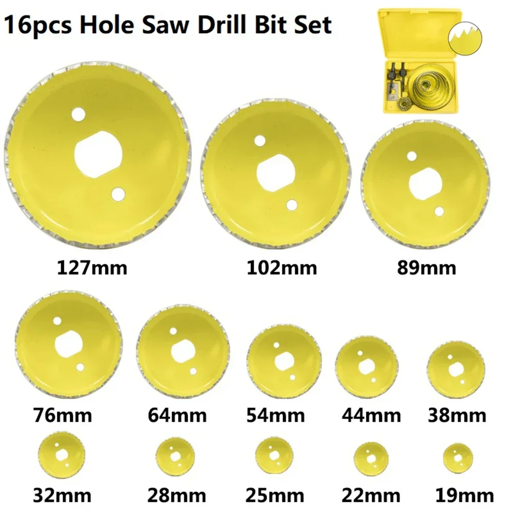 Hole Saw  Drill Bit 19-127mm Carbon Steel Core Sheet Metal Cutter