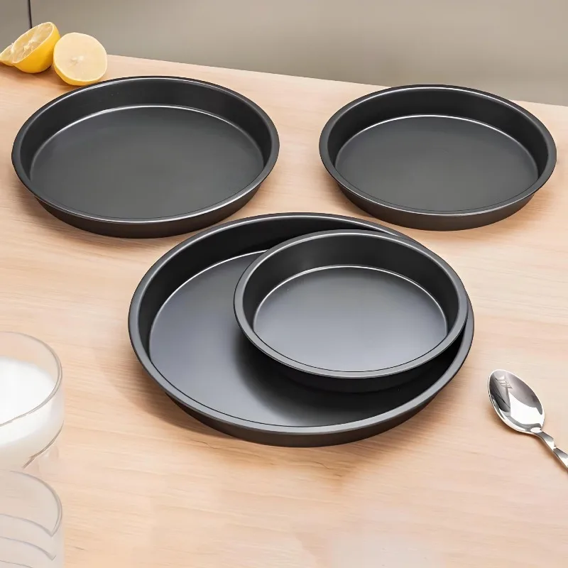 Pizza pan 7 inches 8 inches/9 inches/10 inches, round pizza pan, non-stick pizza pan, cake pan, household