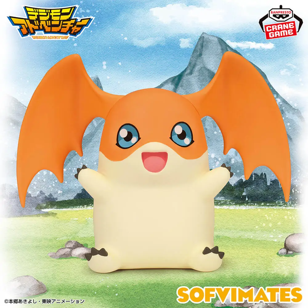 In Stock Genuine BANPRESTO SOFVIMATES Digimon Adventure Tailmon Patamon Figure Anime Model Toy