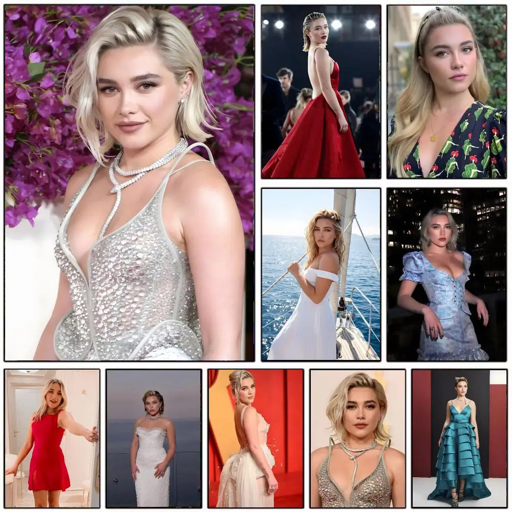 Florence Pugh Poster Wall Art Print Decorative Mural Home Decor Gift Unframed