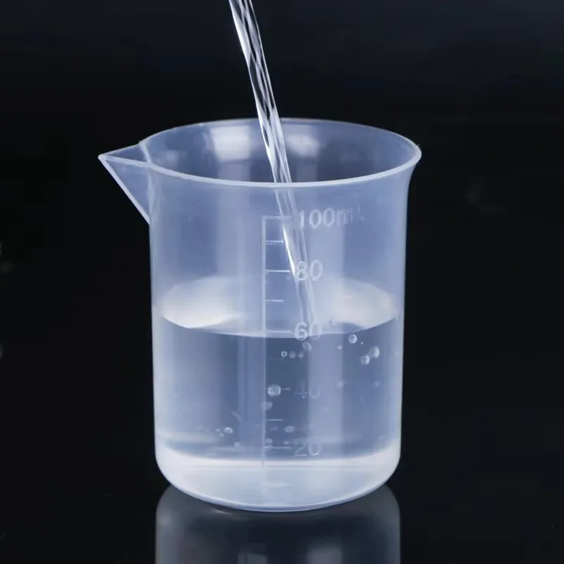 100ml Measuring Cup Transparent Scale Plastic Measuring Cup  Lab Chemical Measuring Cup Without Handle Kitchen Bar Supplies