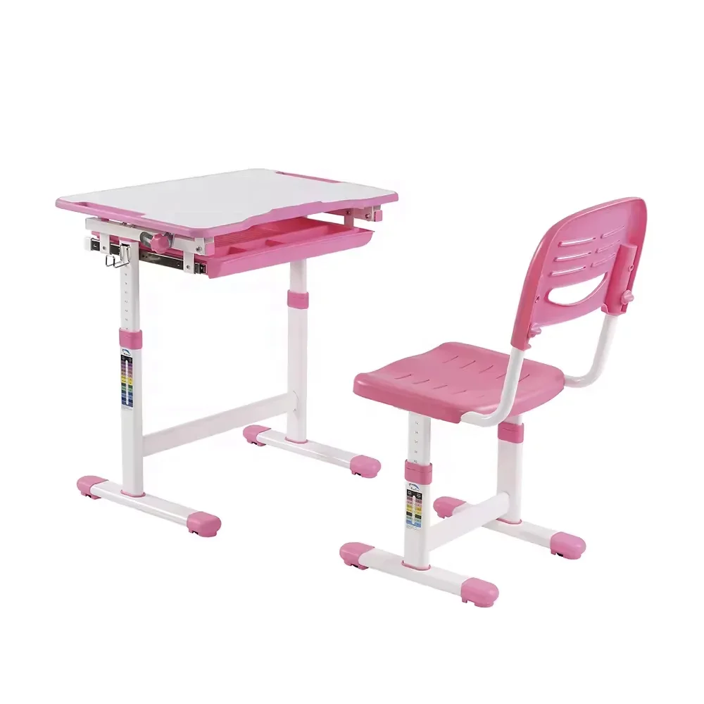 El mejor diseño, silla de escritorio ajustable para tareas de estudio para niños, mesa de estudio ajustable en altura, juego de mesa de arte para actividades para niños