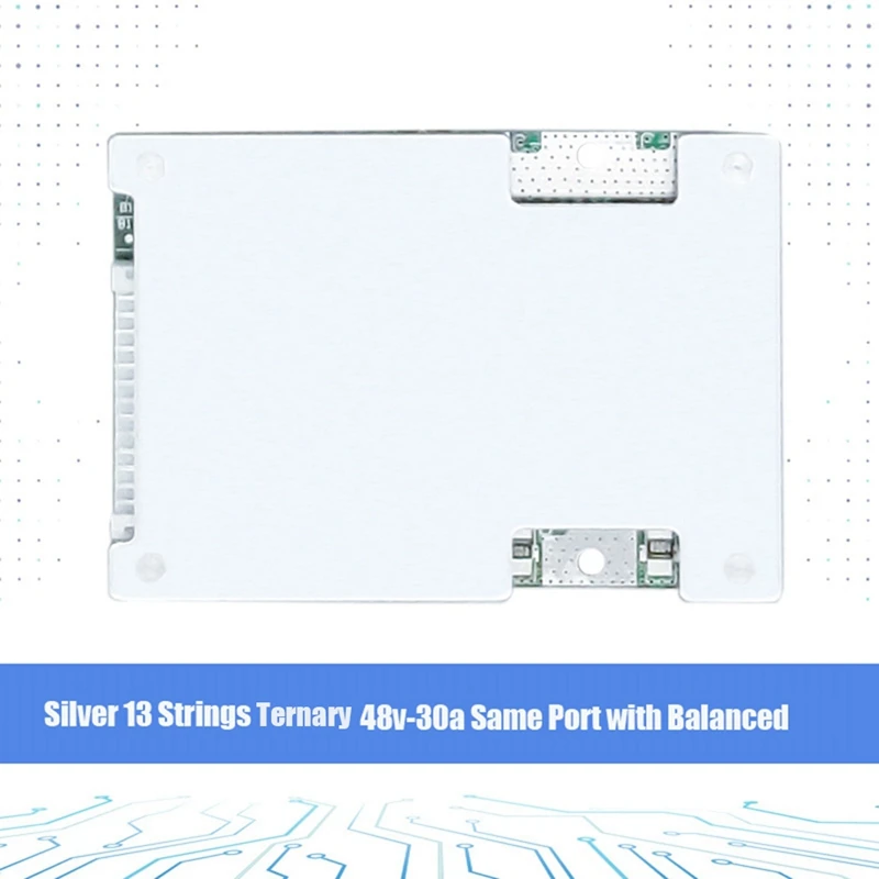 13S 48V 30A BMS Ternary Lithium Battery Protection Board With Power Battery Balance PCB Board For Electric Motorcycle