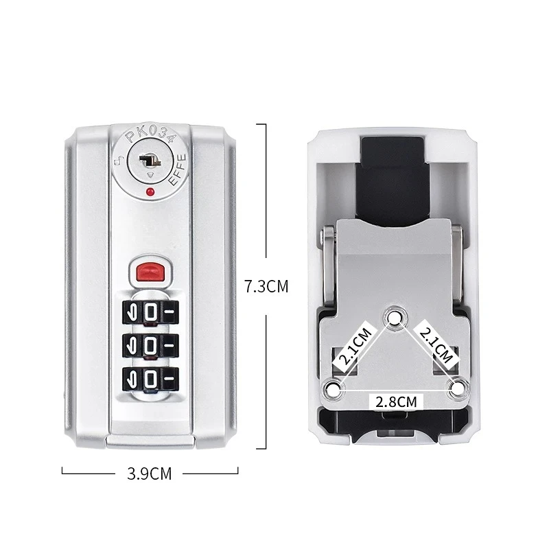For S057 Luggage Combination Lock Replacement Trolley Case Accessories PK034Lock Aluminum Frame Travel BagLock PKE Buckle Lock