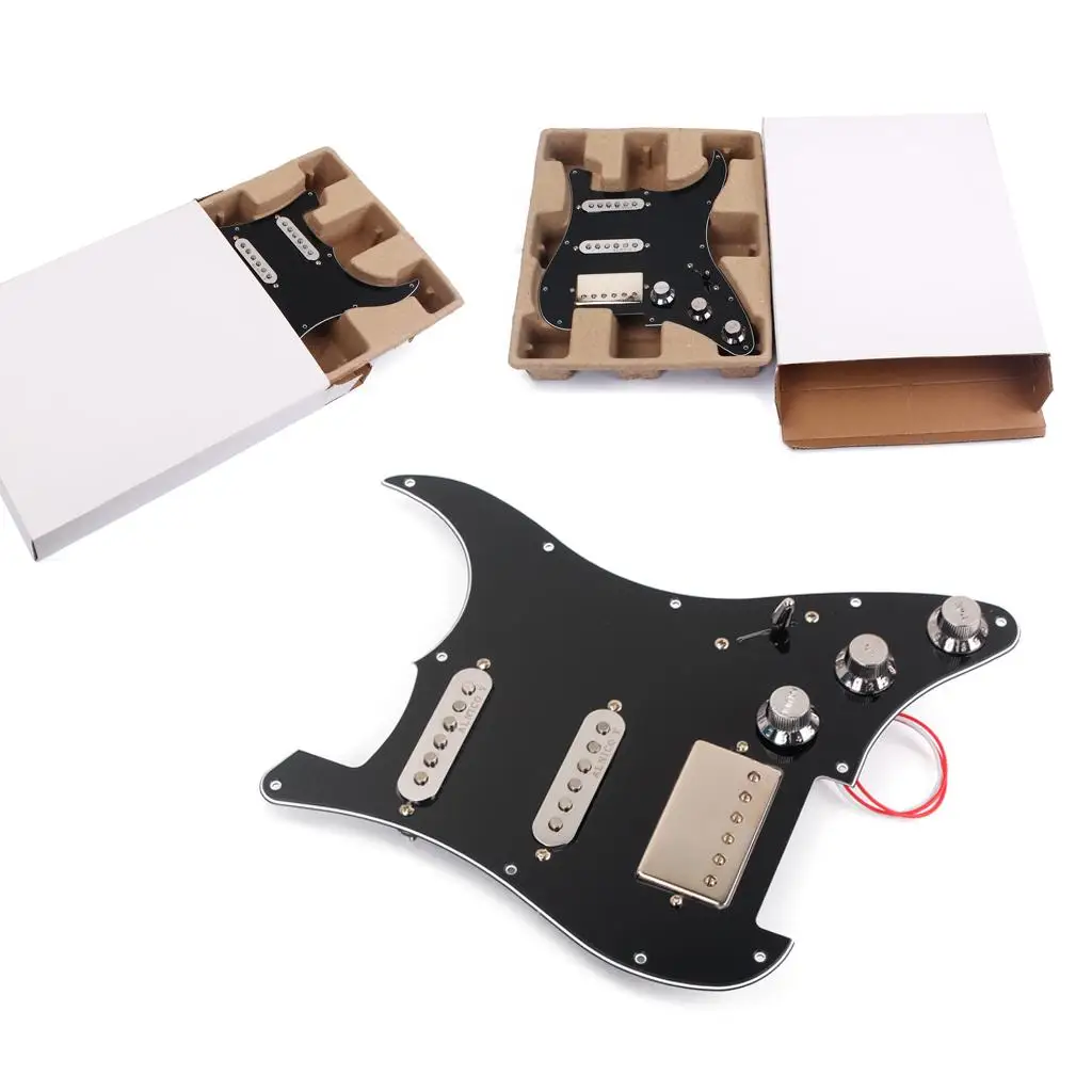 1 Set SSH Prewired Alnico 5 Pickup Pickguard for ST Electric Guitar Replacement