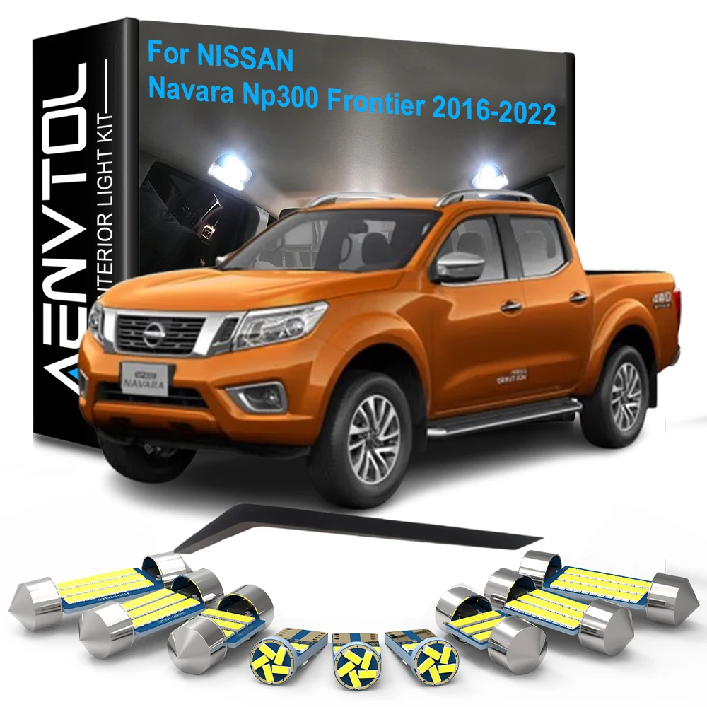 8 stücke LED Innen Lichter Canbus Für Nissan Navara Np300 Frontier 2016 2017 2018 2019 2020 2021 2022 Dome Tür kennzeichen Lampe