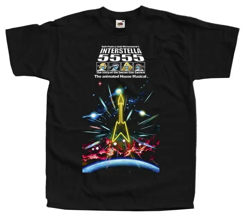 Interstella 5555 V2 movie poster 2003 T SHIRT BLACK all sizes S 5XL