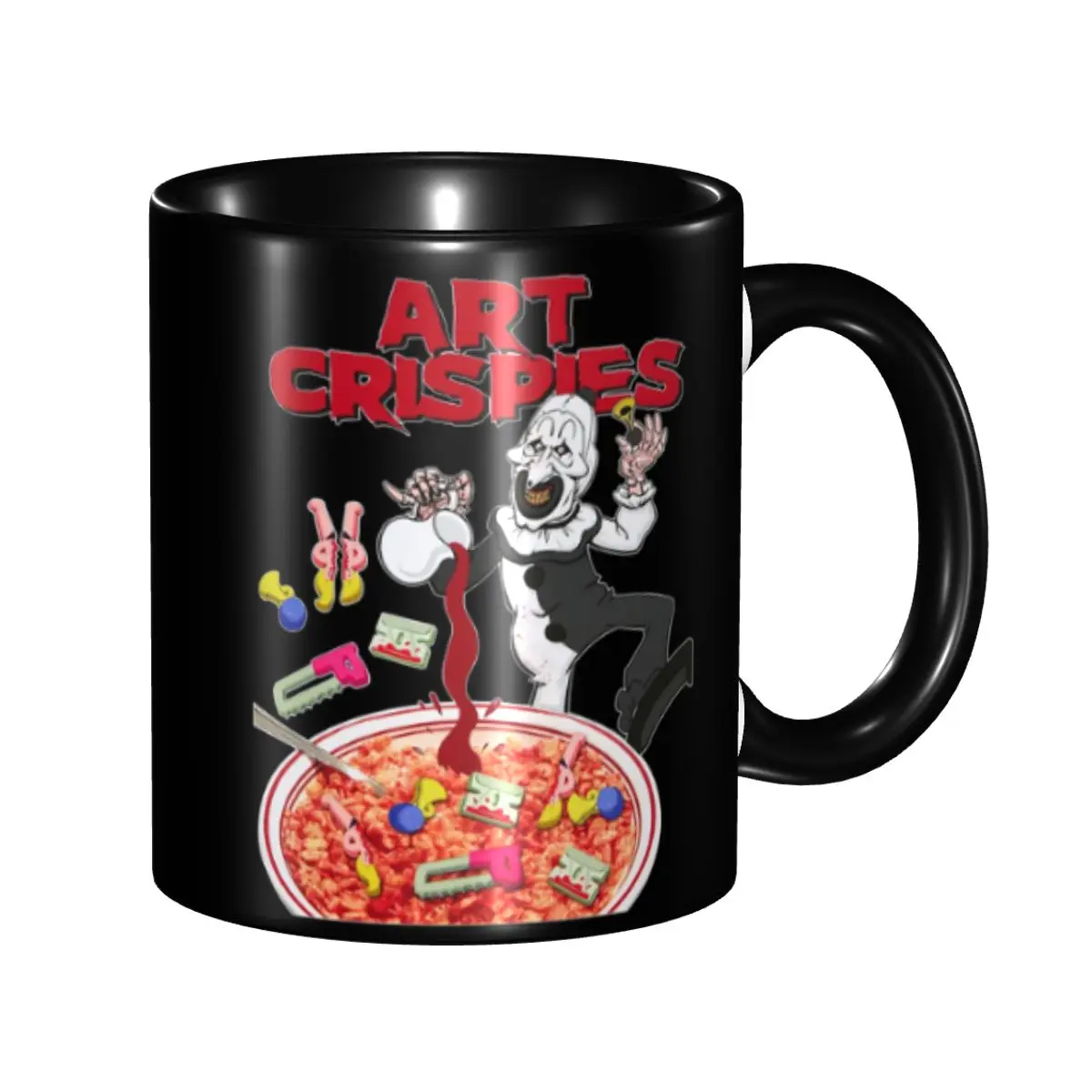 Art Crispies Terrifiers Halloween Horror Movie Mug Custom Ceramic Coffee Mug Creative Present