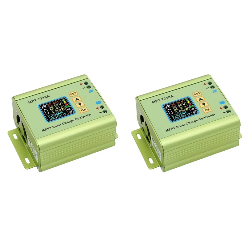 A73E-2X MPT-7210A MPPT Solar Charge Controller 24V/36V/48V/60V/72V Solar Regulator Battery Charger Panel Boost Voltage Module