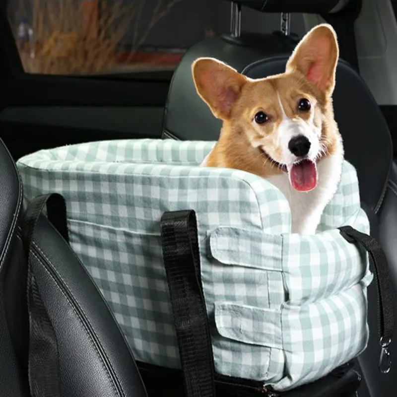 

Car Center Console Armrest Pet Bed Portable Cushion For Small Dogs And Cats Safe For Auto Travel Animal Lovers Gift