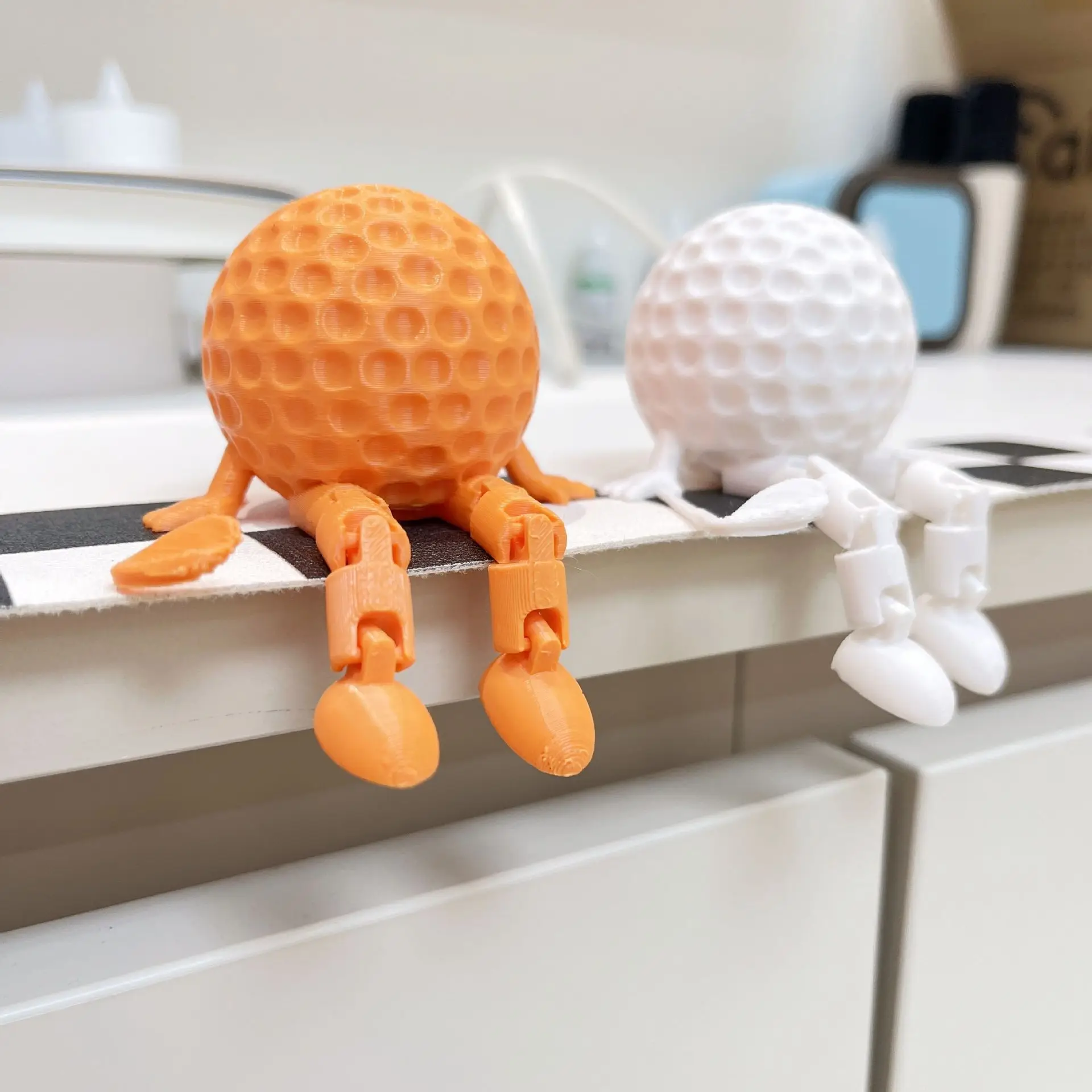 Mini Round Ball Sitting Posture Figurine Decoration Suitable for Car Desktop Computer Decoration Perfect Gift for Men and women