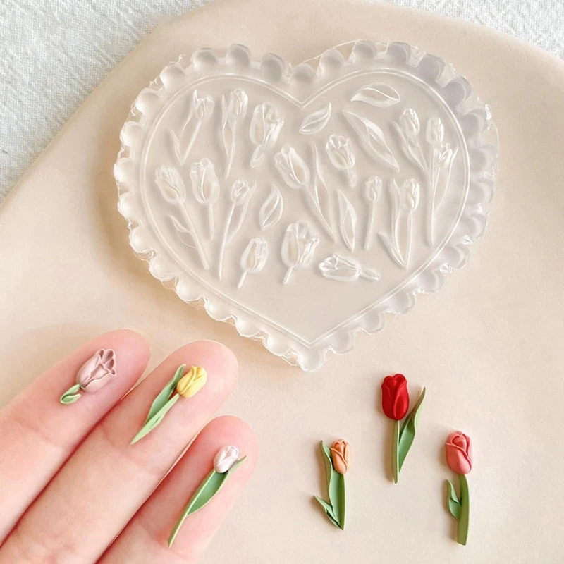 ABNO-Spring Polymer Clay Molds,Polymer Clay Silicone Molds,Flower Polymer Clay Molds,Earring Molds For Polymer Clay