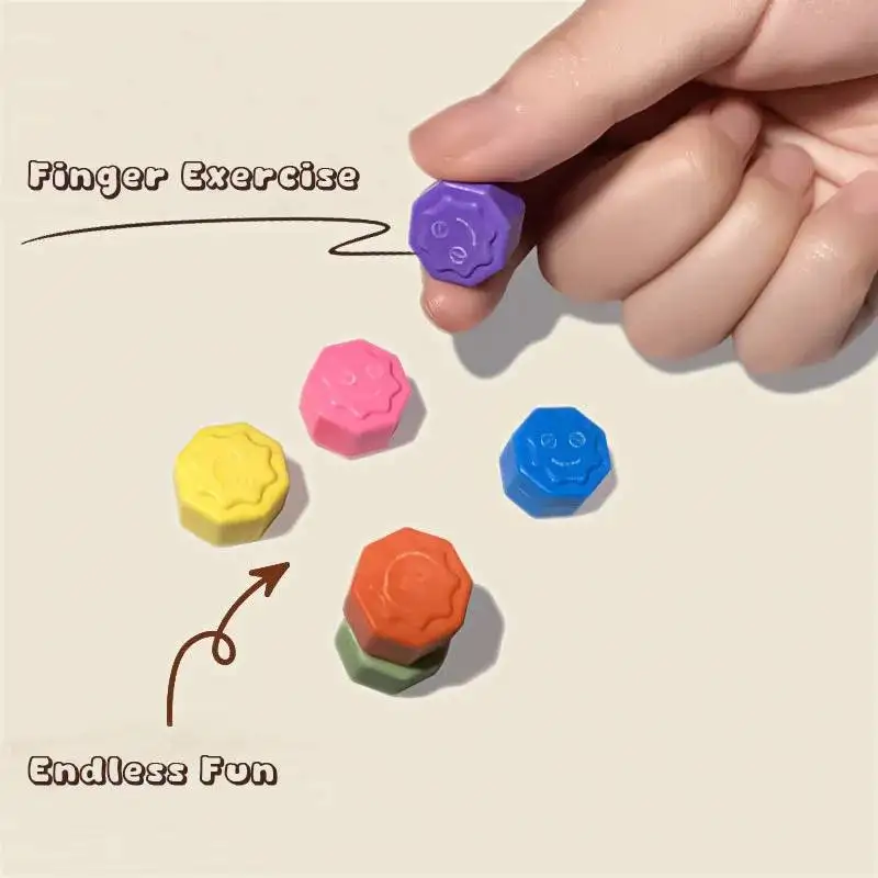 6-36 pezzi gioco tradizionale coreano gioco Gonggi Jack ciottoli di pietra set esercizio colorato divertente giocattolo antistress