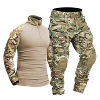 Uniforme militar de camuflaje táctico Multicam para hombre, camisa de combate Airsoft Paintball, abrigo, pantalón, soldado, francotirador, ropa de caza