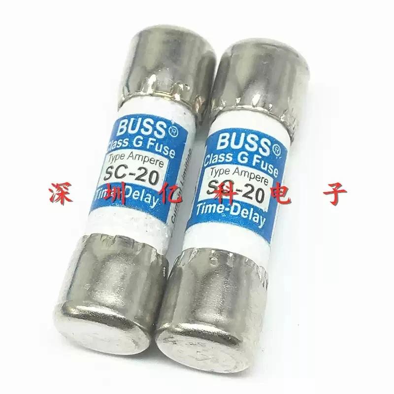 SC-20 imported American BUSS delay fuse 20A 600VAC ceramic fuse tube 10 * 38